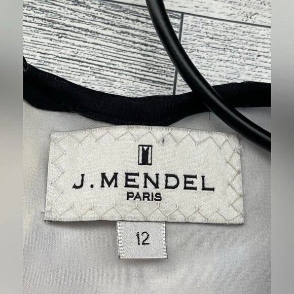 J Mendel Paris layered textured dress size 12 - Picture 3 of 8